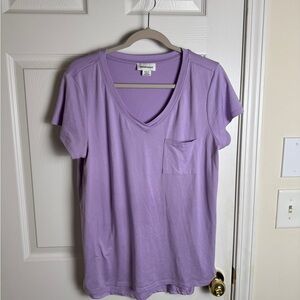 Plus size Universal Thread Lilac V-Neck Tee